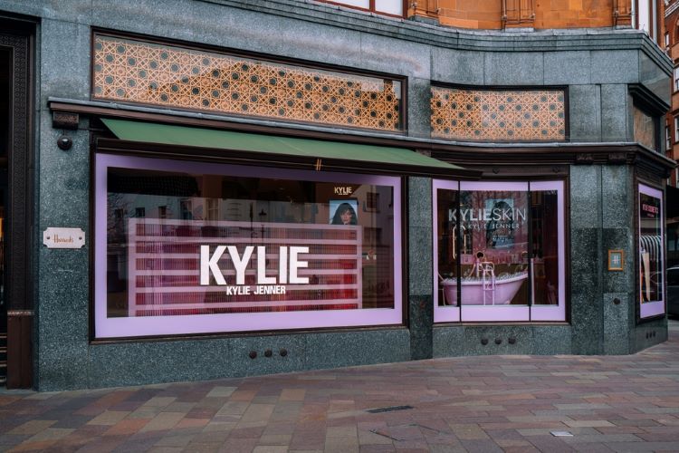 Outside a Kylie Cosmetics store