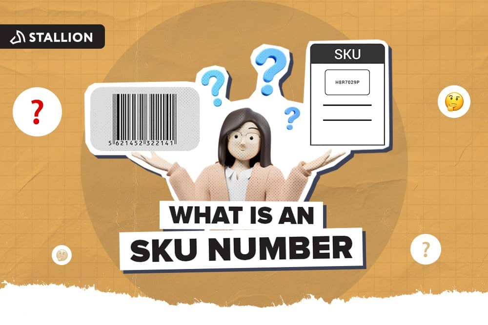 A person thinking about what an SKU number is