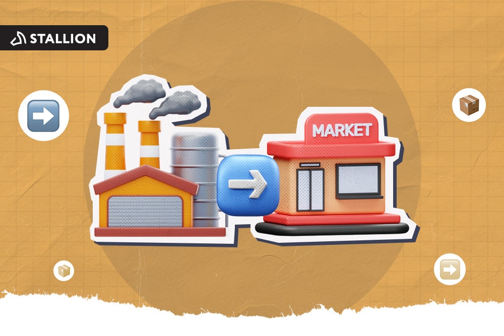 A warehouse beside the market